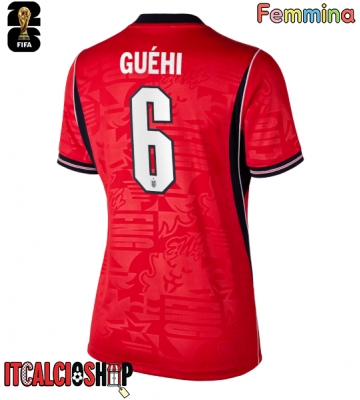 Inghilterra Marc Guehi #6 Seconda Maglia Femmina Mondiali 2026 Manica Corta